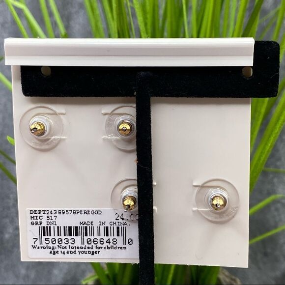 Dillard’s Jewel Tone Rhinestone Stud Earring Set - Picture 4 of 6